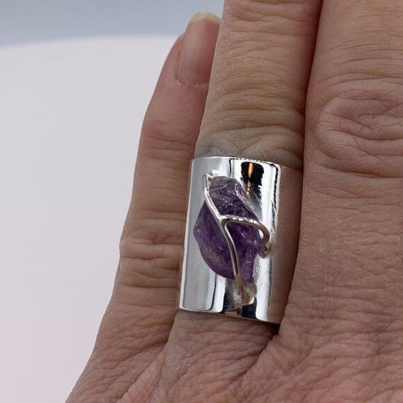 Hauber women's blouse/shirt, sz M, deep purple, sage, EUC, 100% viscose - Picture 12 of 15